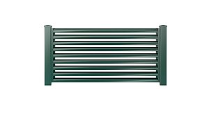 Clôture à lamelles - panneau de clôture couleur vert mousse - RAL 6005