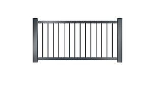 Clôture à barres - panneau de clôture couleur gris anthracite - RAL 7016