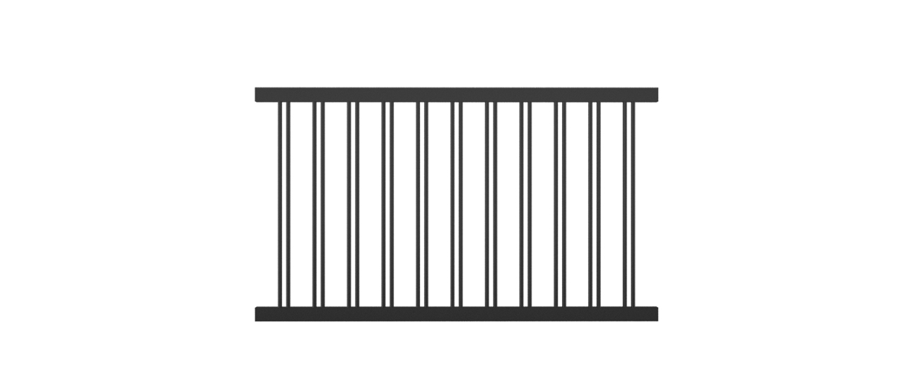New York, Super-Clôture, France, clôture alu, clôture, aluminium, classique, clôture barres rondes, 